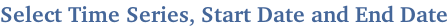 Select Time Series, Start Date and End Date